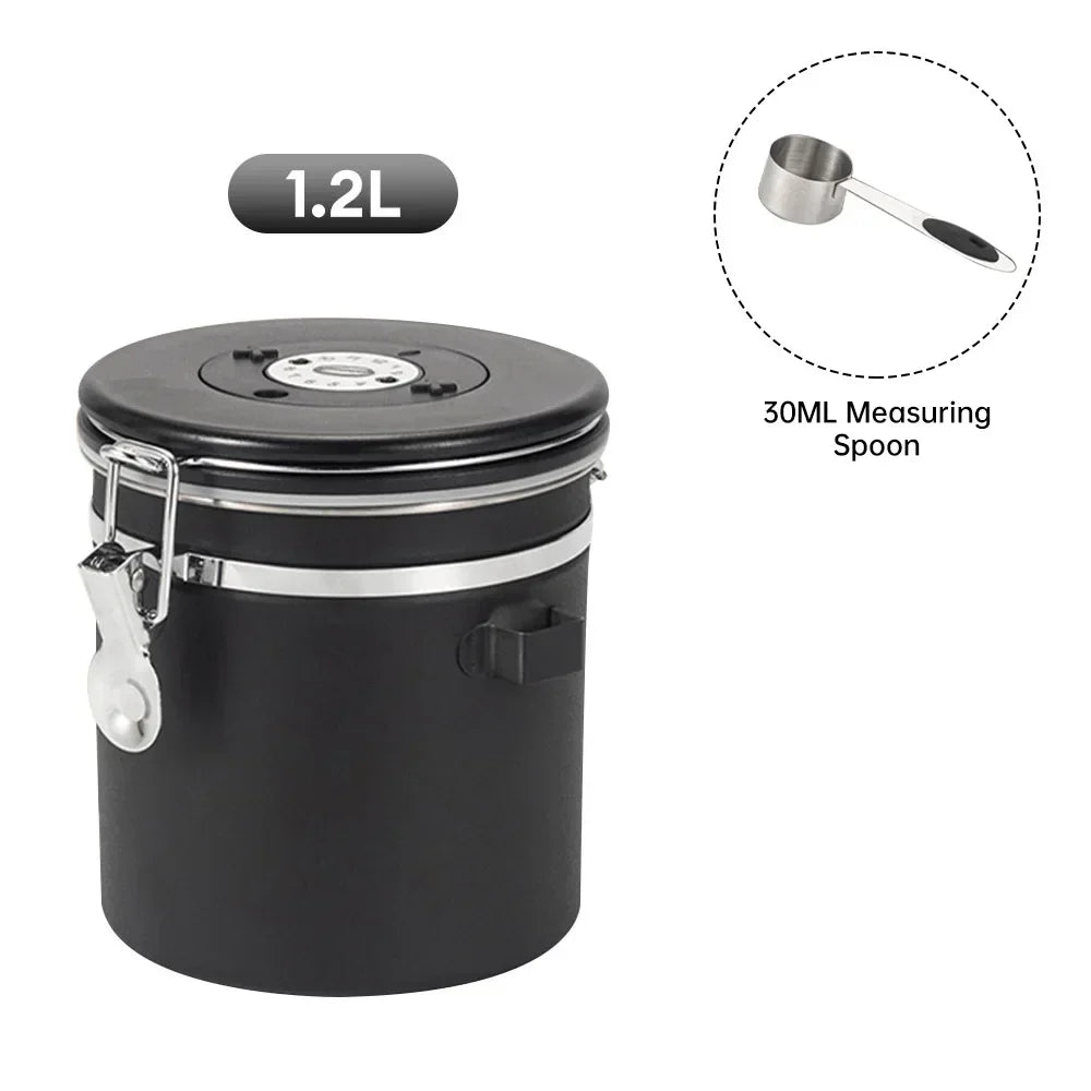 Stainless Steel Coffee Canister Container
