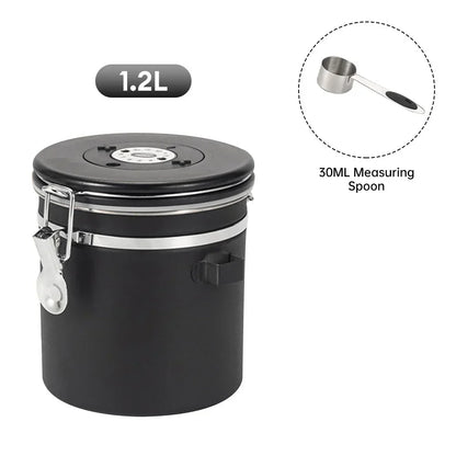 Stainless Steel Coffee Canister Container
