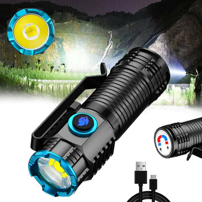 Rechargeable LED Flashlight Compact Torch
