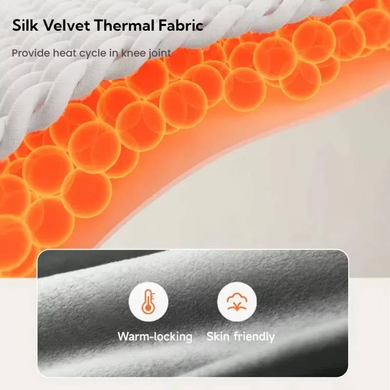 Cordless Knee Massager with Heat Vibration Therapy