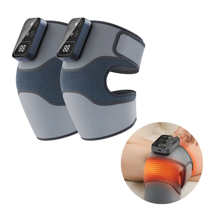 Cordless Knee Massager with Heat Vibration Therapy