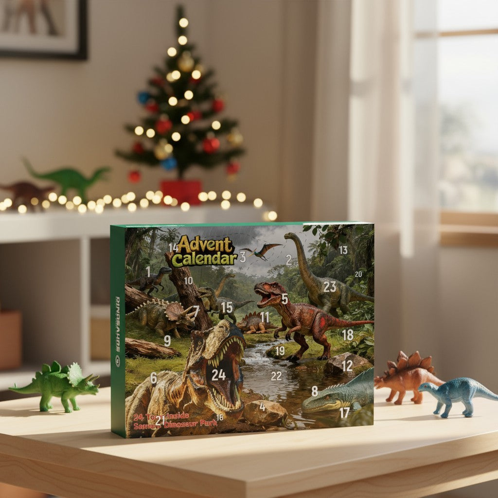 Dinosaur Advent Calendar Figures 24 Days Set