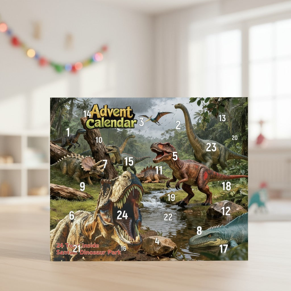 Dinosaur Advent Calendar Figures 24 Days Set