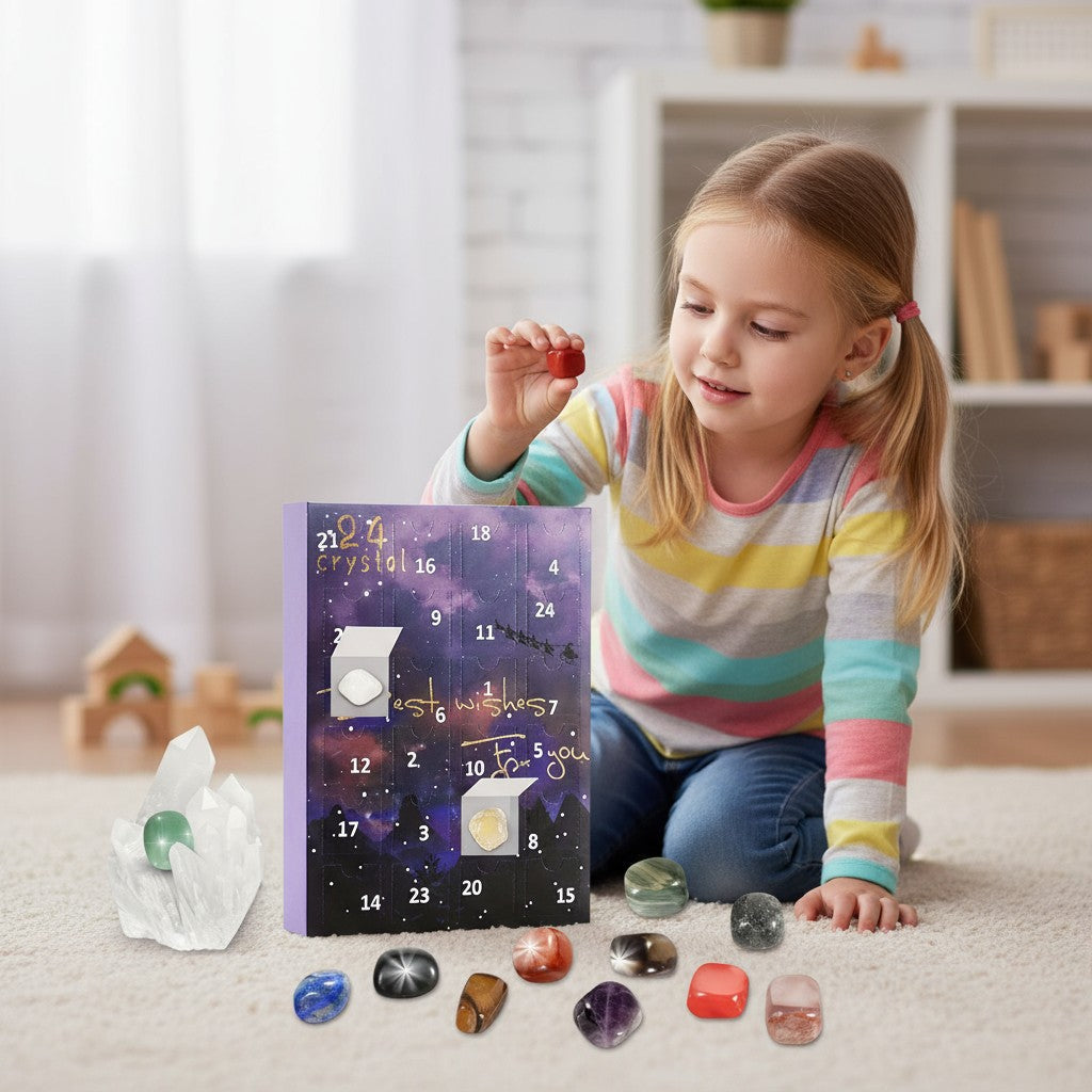 Stones Crystals Advent Calendar 24 Days Christmas Gift 2025