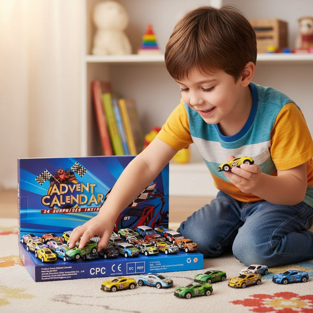 Racing Car Advent Calendar 24 Days Countdown Gift