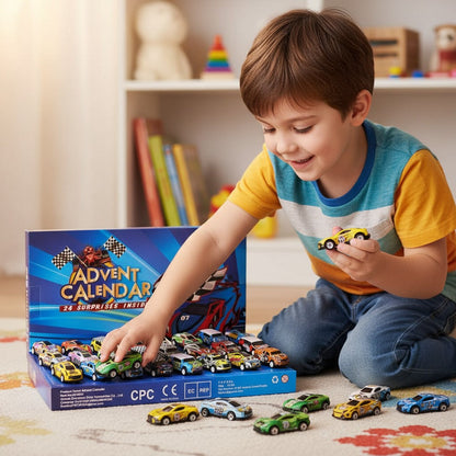 Racing Car Advent Calendar 24 Days Countdown Gift