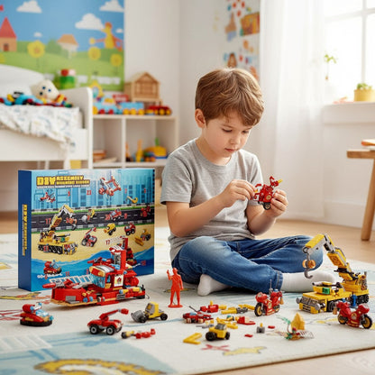 Kids Christmas Advent Calendar Building Blocks Set 24 Pieces