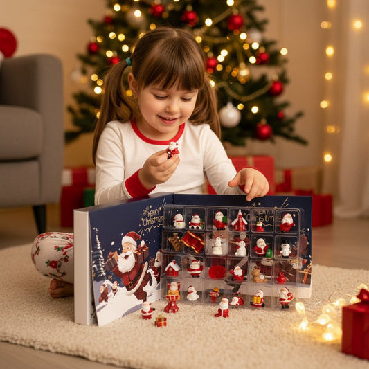 Advent Calendar with 24 Mini Figurines Set