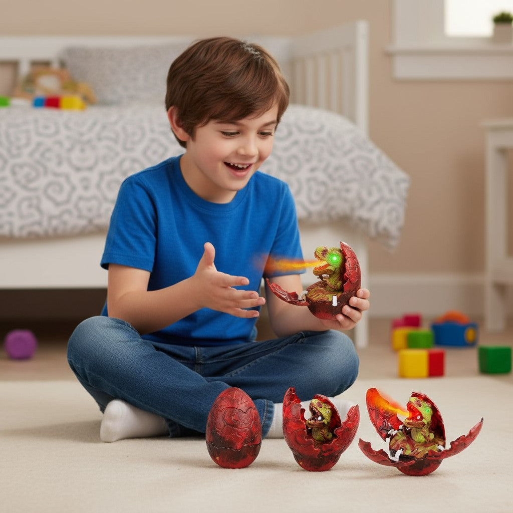 Voice Control Dinosaur Egg Toy Interactive Playset