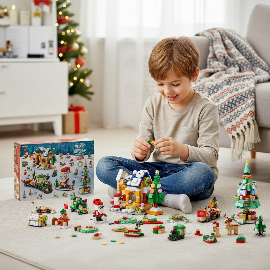Building Block Advent Calendar 2025 Kids Toy