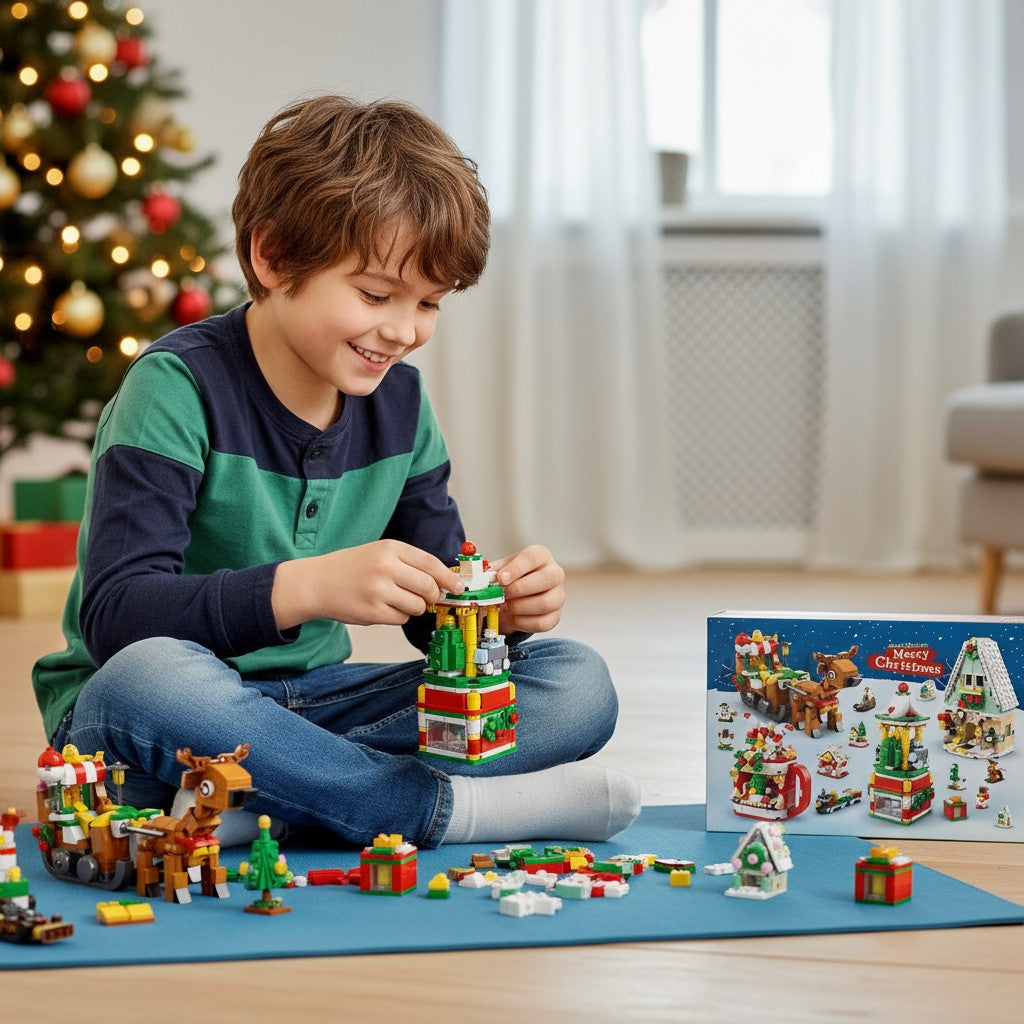 Building Block Advent Calendar 2025 Kids Toy