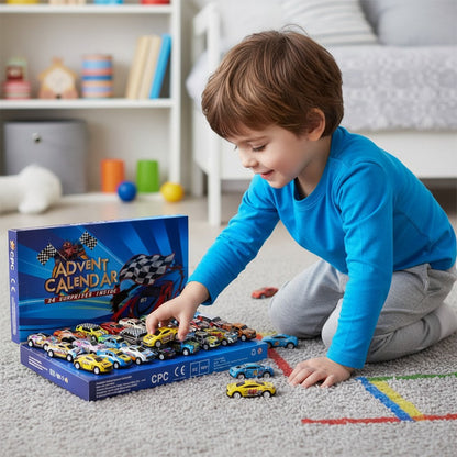 Racing Car Advent Calendar 24 Days Countdown Gift