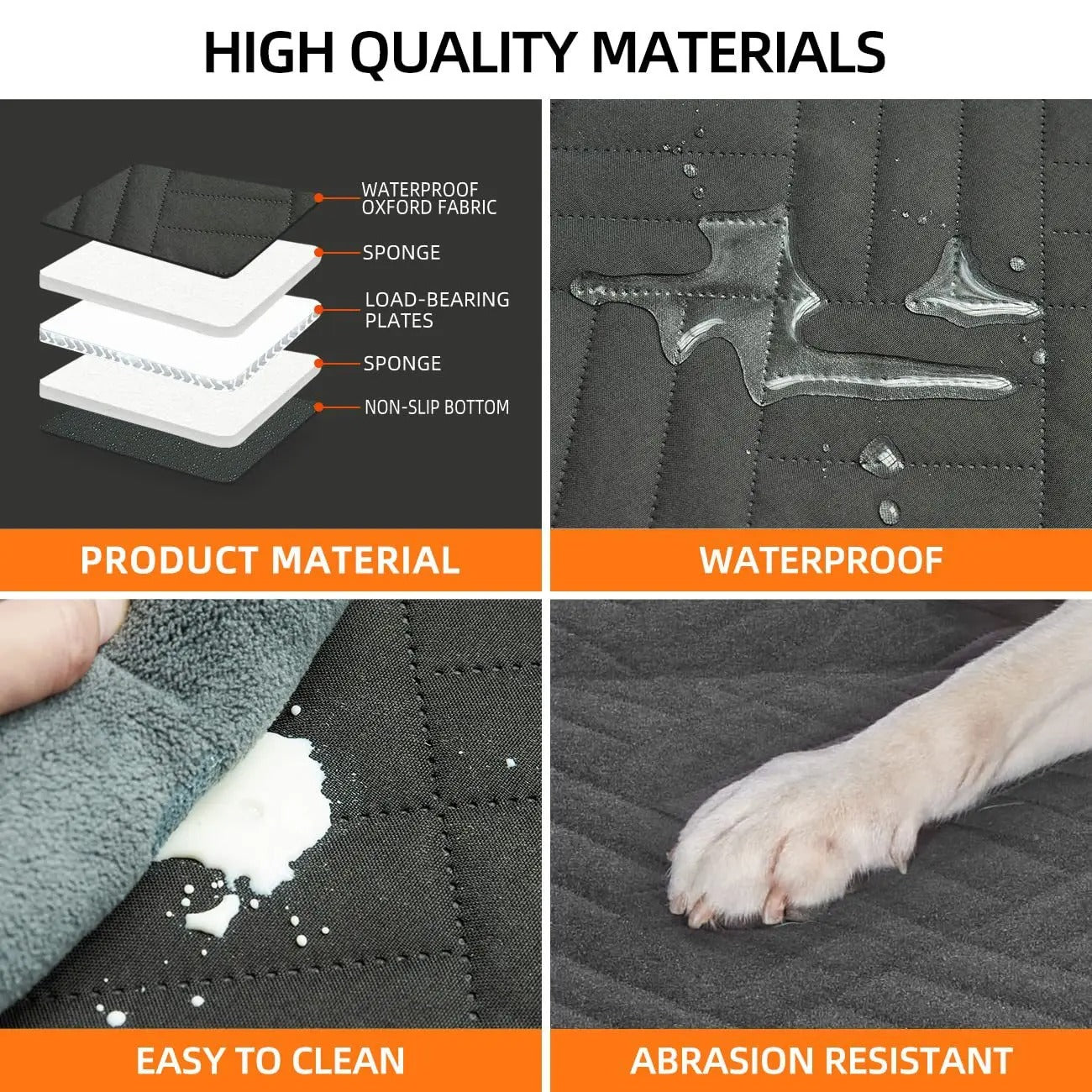 Dog Car Seat Extender Platform Hard Bottom