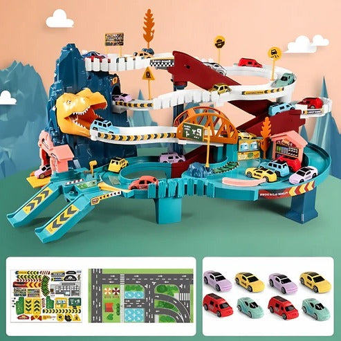 Dinosaur Race Track Set Toy for Kids