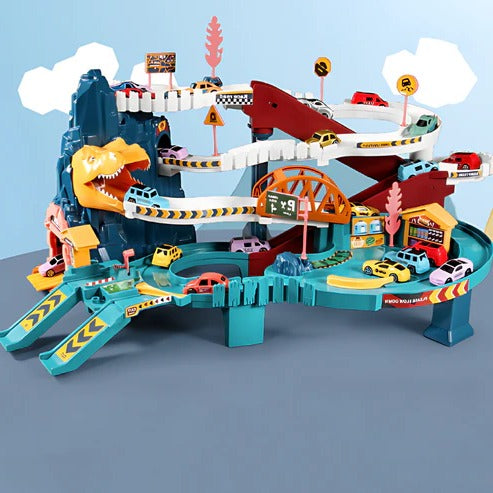 Dinosaur Race Track Set Toy for Kids