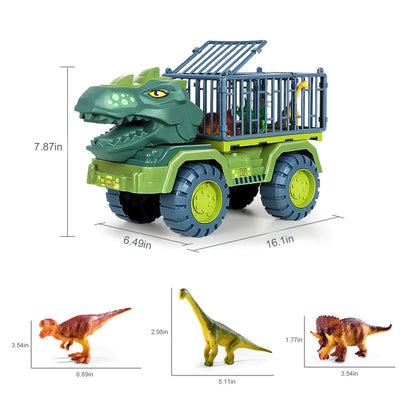 Dinosaur Car Carrier Truck Toy Set