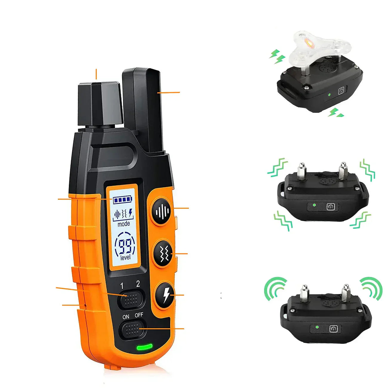 Dog Training Collar Remote Waterproof Rechargeable E-Collar