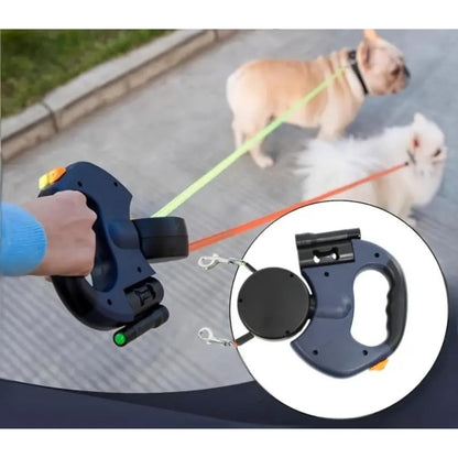 Double Dog Leash Connector Anti-Tangle Device