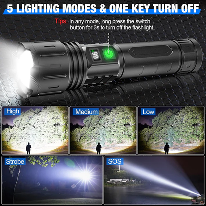 LED Handheld Flashlight Portable Light Tool