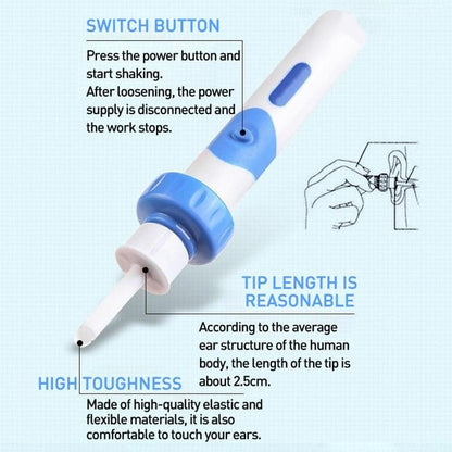 Electric Ear Wax Vacuum Cleaner Tool Device