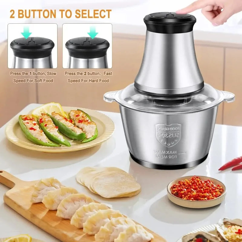 Electric Meat Vegetable Grinder Chopper 2L Kitchen Appliance