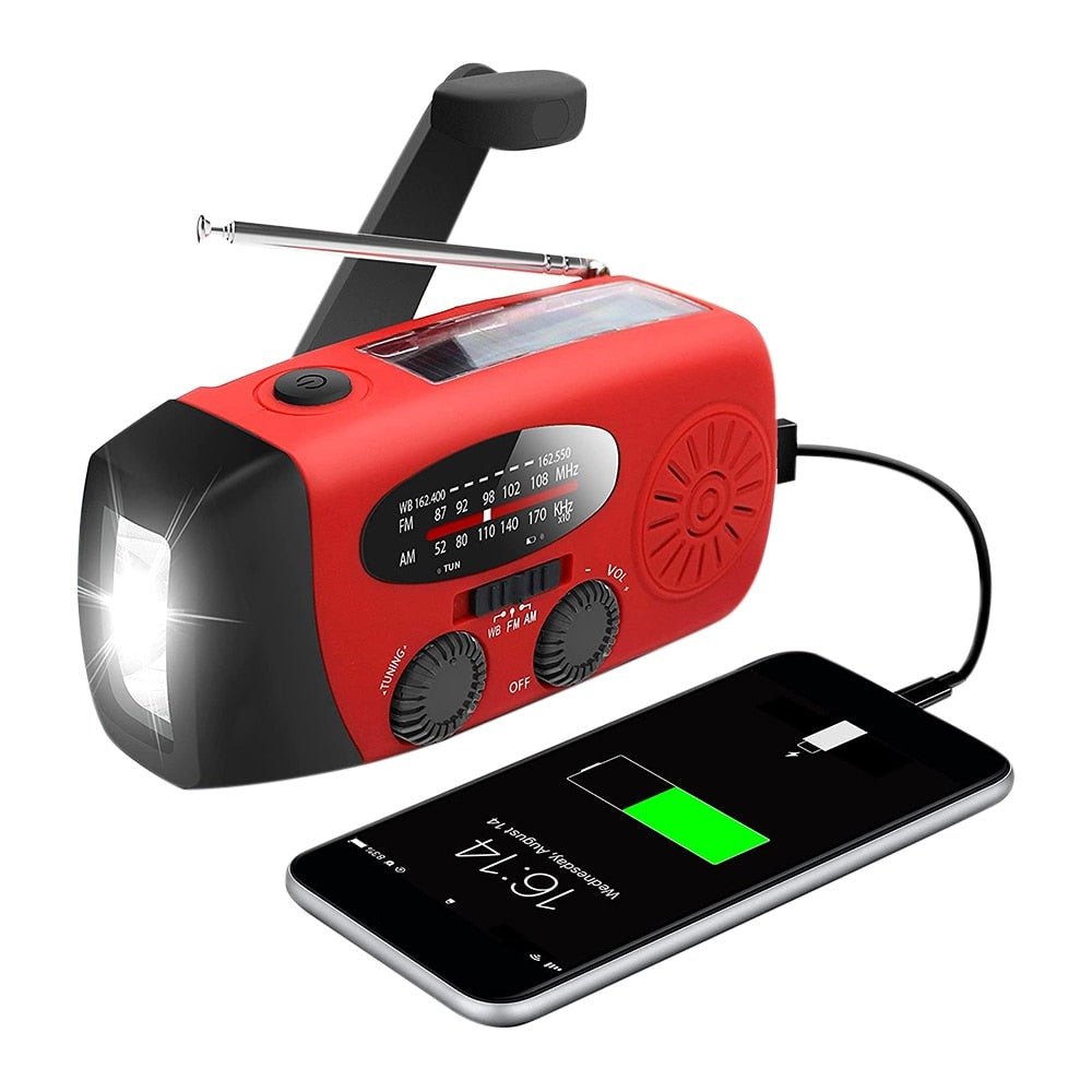 Solar Power Radio Power Bank Charger
