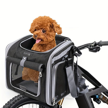 Expandable Pet Bike Basket Carrier
