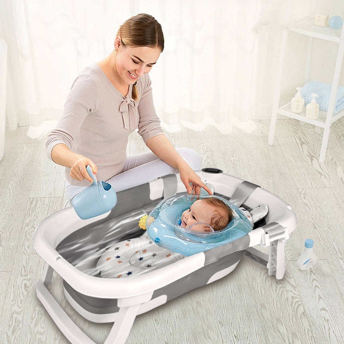 Foldable Portable Newborn Bath Tub Baby Bath Tub