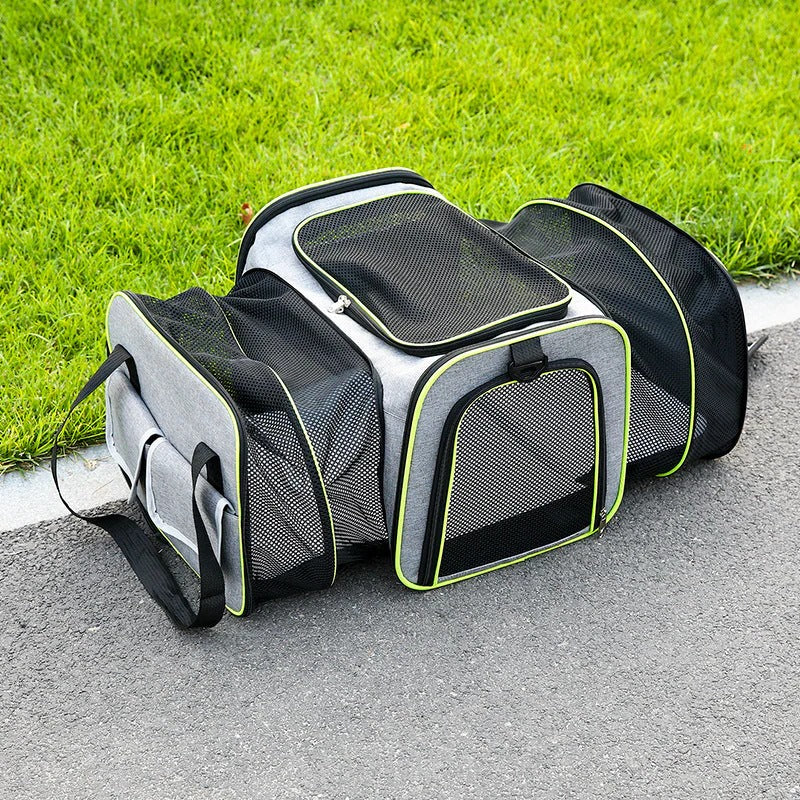 Foldable Pet Carrier Backpack Travel Bag