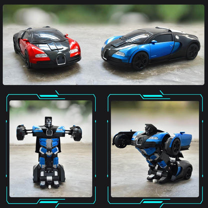 Remote Control Transforming Robot Car Toy Vehicle