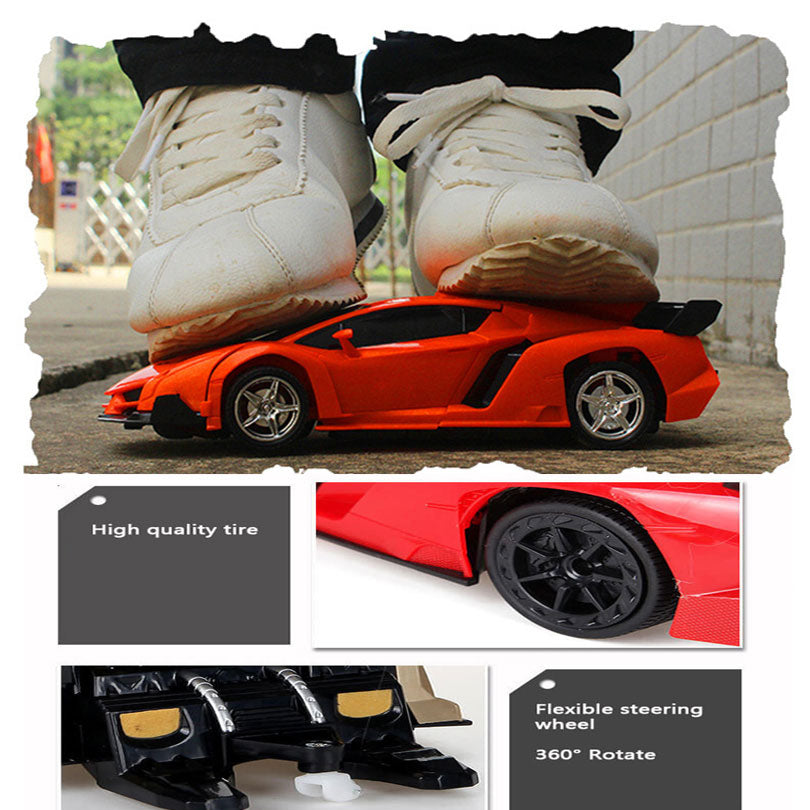 Remote Control Transforming Robot Car Toy Vehicle