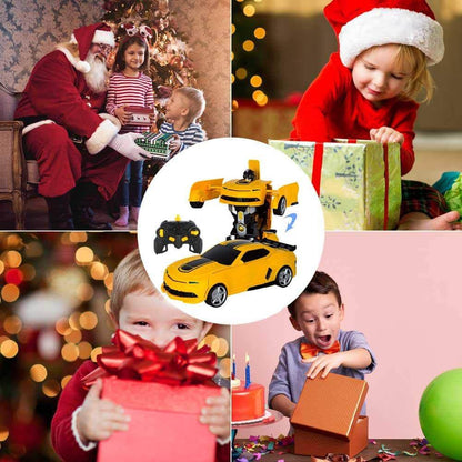 Remote Control Transforming Robot Car Toy Vehicle