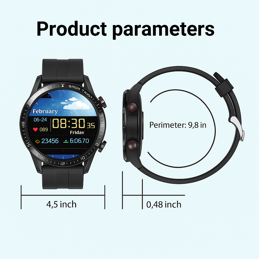 Glucose Meter Watch Health Monitor Device
