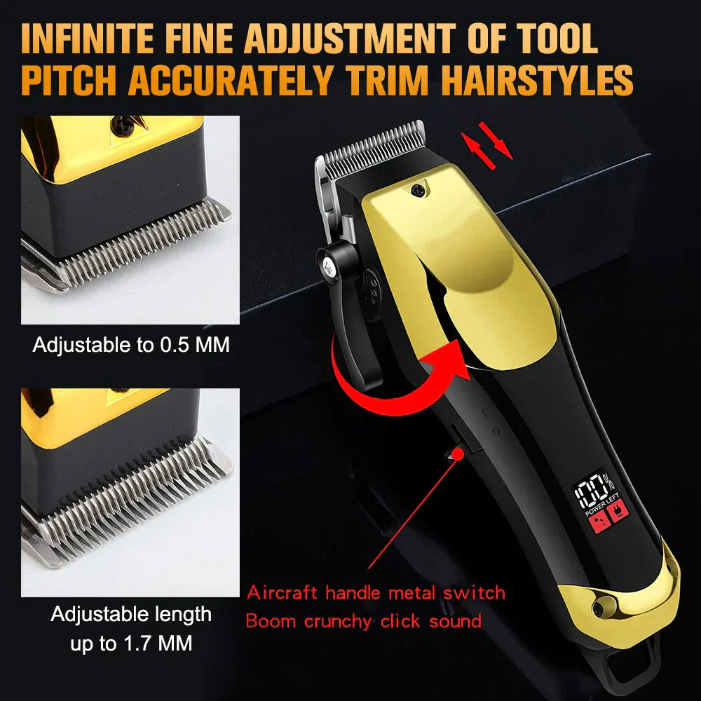 Cordless Hair Clipper Trimmer Grooming Kit