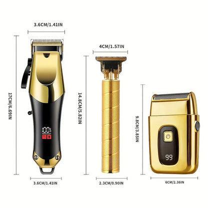 Cordless Hair Clipper Trimmer Grooming Kit