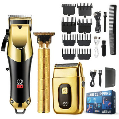 Cordless Hair Clipper Trimmer Grooming Kit