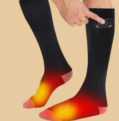 Electric Heated Socks 2 Pairs Unisex Foot Warmers