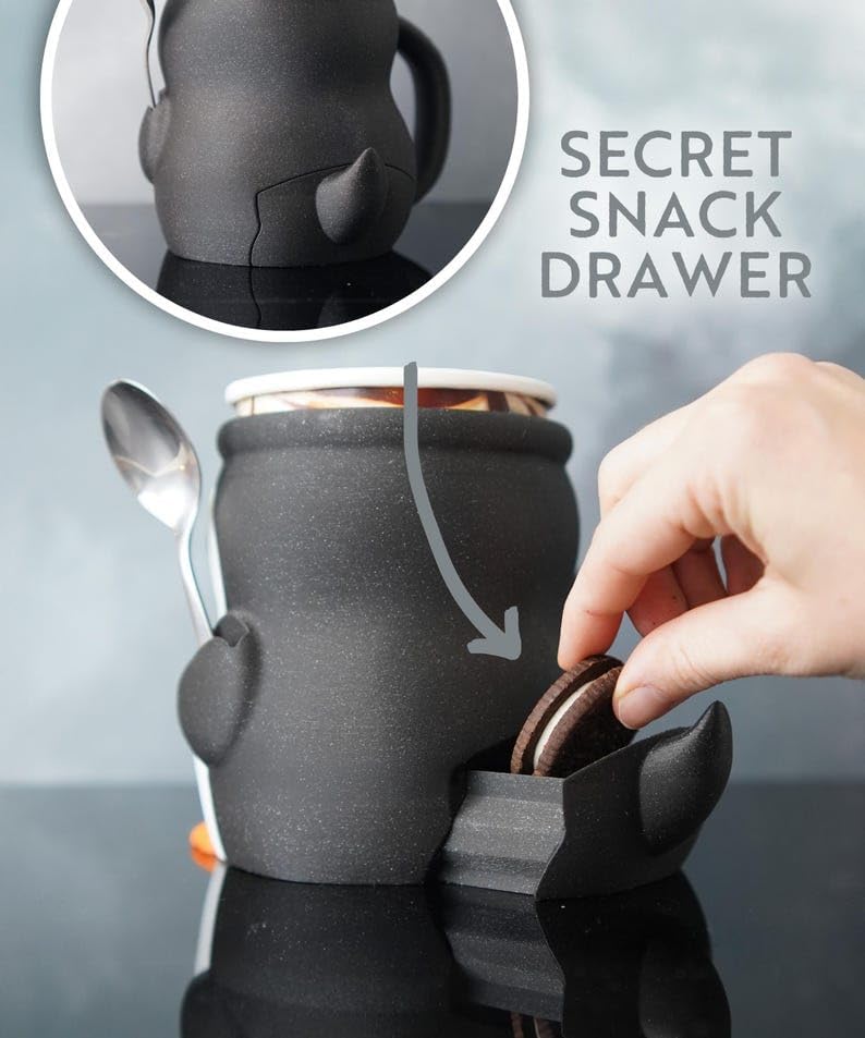 Highland Cow Ice Cream Pint Holder Cooler Container