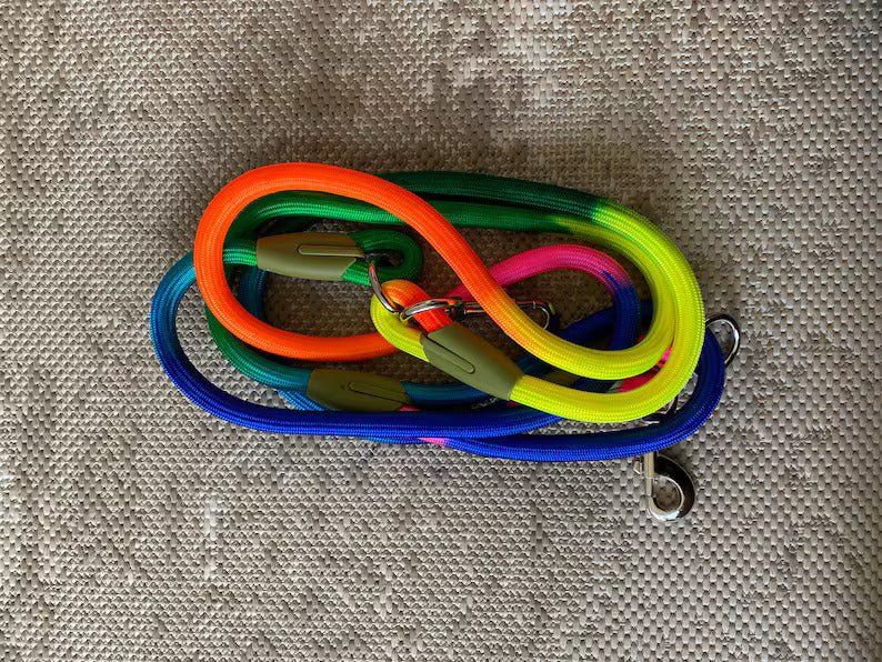 Hands-Free Dog Leash Adjustable Belt Attachment System