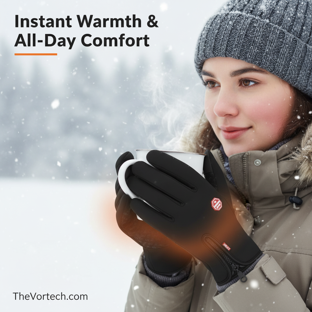 Heated Waterproof Touchscreen Gloves