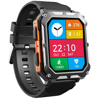 Circular Smartwatch Fitness Tracker Waterproof
