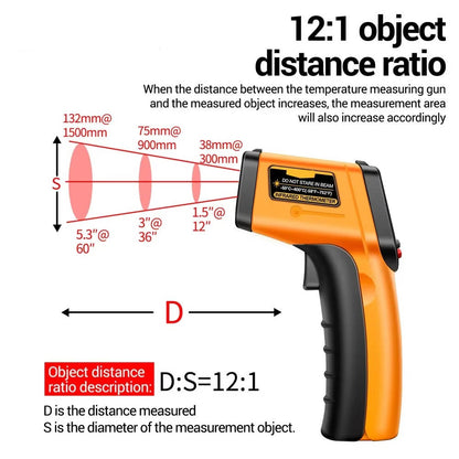 Infrared Laser Thermometer Digital Non-Contact Temperature Gun