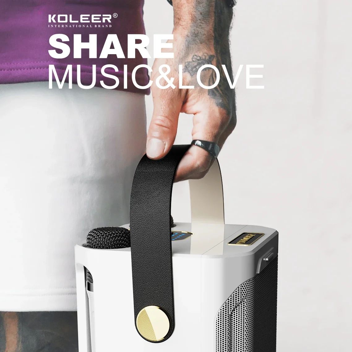 Karaoke Bluetooth Speaker Portable 360 Degree Sound System