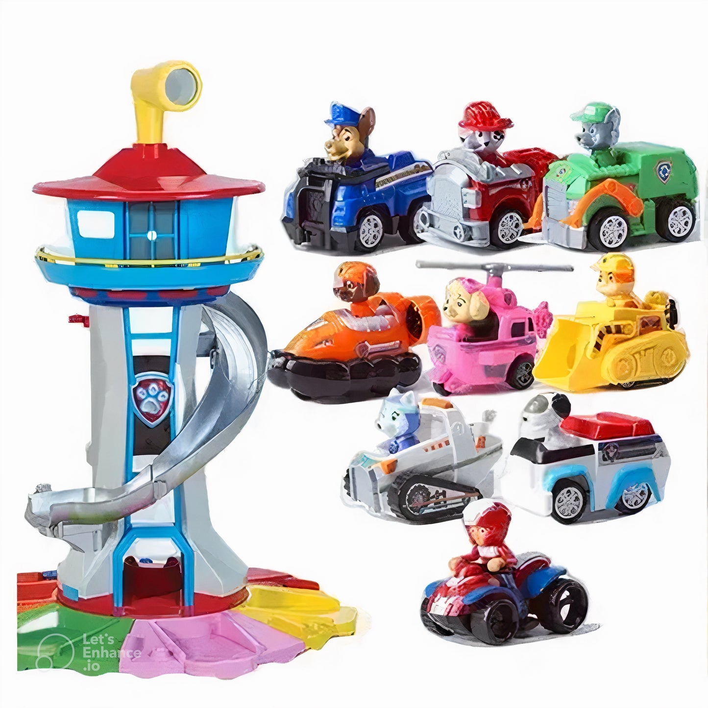Kids Slide Track Playset with Cars