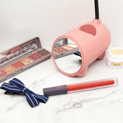 LED Desk Lamp with Pen Holder Organizer