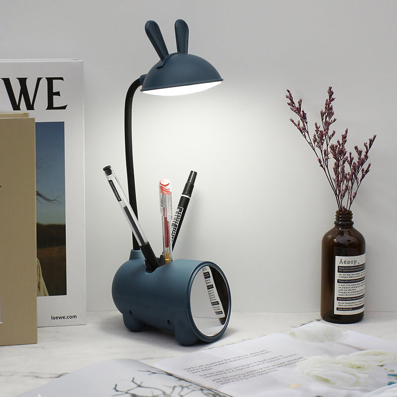LED Desk Lamp with Pen Holder Organizer