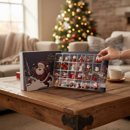 Advent Calendar with 24 Mini Figurines Set