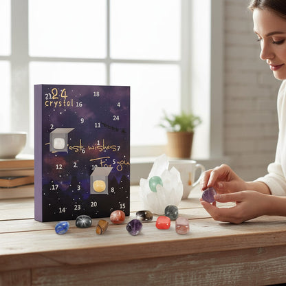 Stones Crystals Advent Calendar 24 Days Christmas Gift 2025