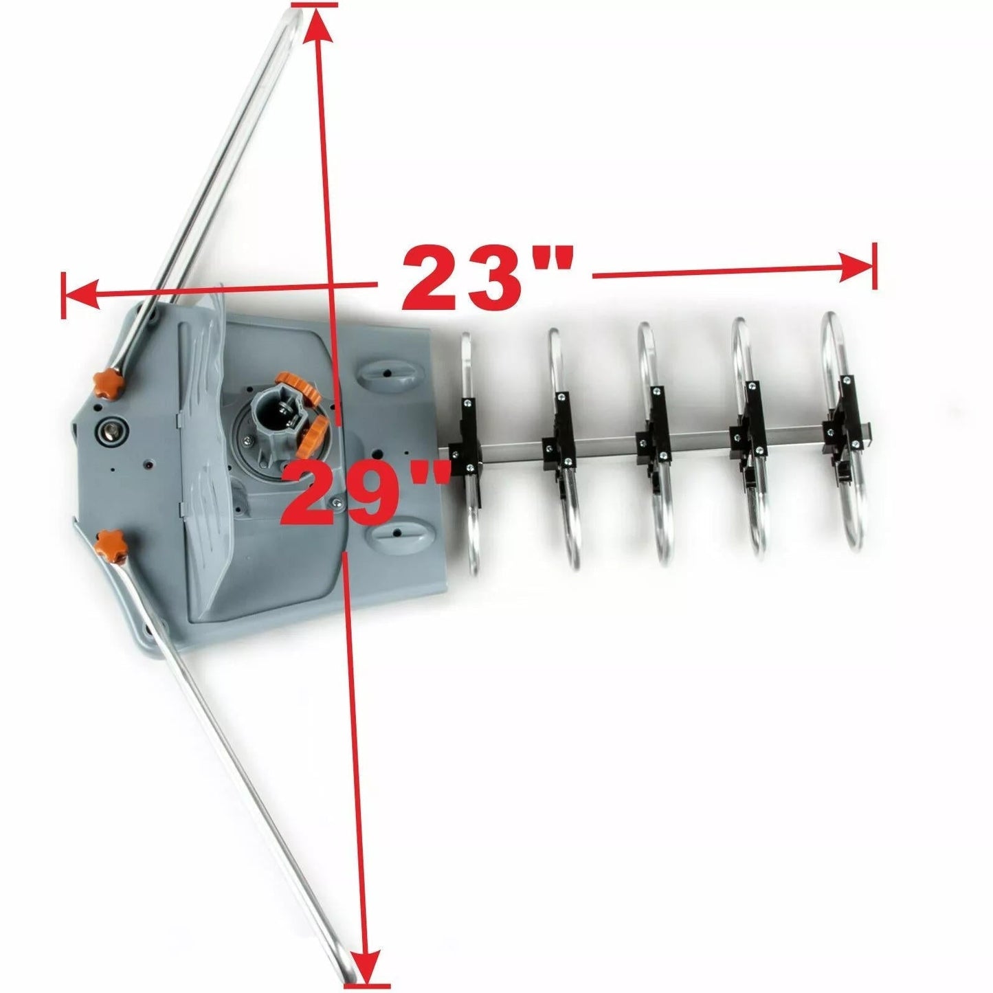 Motorized 360 Degree Long Range HD TV Antenna with Mounting Pole