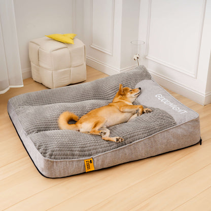 Orthopaedic Dog Bed with Headrest Support for Pets